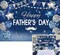 Blue Silver Happy Fathers Day Background I Love Dad Glitter Balloons Stars Decoration Thank You Dad Party Backdrop Cake Table Banner Booth Props (7x5ft)